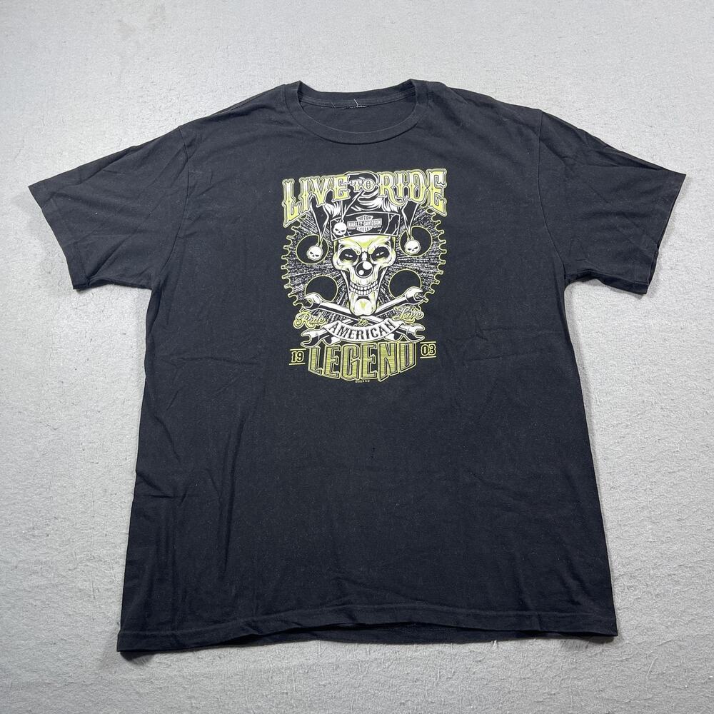Harley-Davidson Shirt Mens Extra Large‎ Live to Ride American Legend Skull 2019